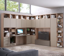 Libreria moderna / in legno laccato / in...