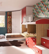 Cameretta blu per bambini / rossa / in legno...