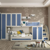 Cameretta blu per bambini / in legno laccato...
