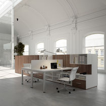 Scrivania per open space / in legno laccato...