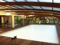Copertura per piscina a parete / in legno...