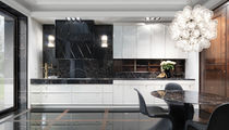 Cucina moderna / in ottone / in noce / in...
