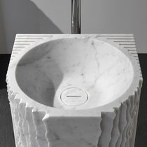 Lavabo da terra / in marmo / moderno