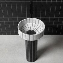 Lavabo da terra / in pietra naturale / finitura...