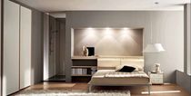 Letto matrimoniale / moderno / in legno