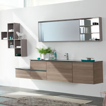 Mobile lavabo doppio / sospeso / in legno...