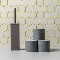 Portascopino per WC in ottone / a pavimento