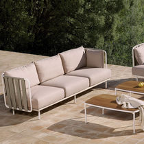 Divano moderno / da esterno / grigio / marrone