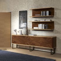 Credenza con piedi alti / moderna / in noce...