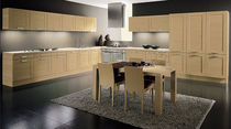Cucina moderna / in legno massiccio / impiallacciata...