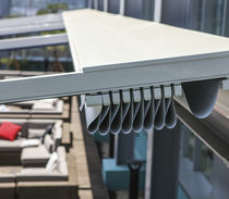 Pergola addossata / in alluminio / con copertura...