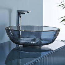 Lavabo da appoggio / in vetro / senza foro...