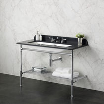 Supporto per lavabo in cromo / in quarzo