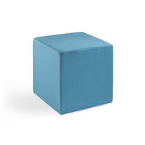 Pouf moderno / in tessuto / in pelle / quadrato