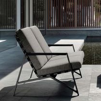 Divano moderno / da giardino / grigio /...