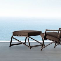 Pouf moderno / in tessuto / in alluminio...