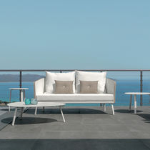 Divano moderno / da giardino / grigio /...