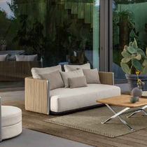 Divano moderno / da esterno / beige / verde