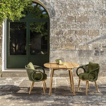 Sedia da pranzo moderna / in tessuto / con...