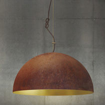 Lampada a sospensione / in acciaio / in...