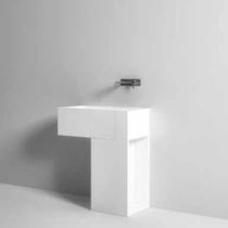 Lavabo da terra / in Corian® / in argento...