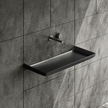 Lavabo sospeso / in marmo / senza foro /...