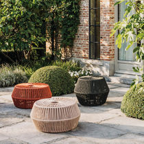 Pouf moderno / in corda / tondo / da giardino