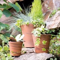 Vaso da giardino in terracotta / conico...