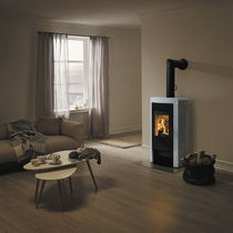 Stufa a legna / in metallo / 4 kW / 8 kW