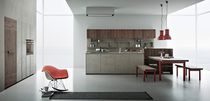 Cucina moderna / impiallacciata in legno...