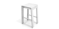 Sgabello moderno / con supporto in metallo