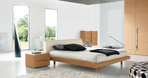 Letto matrimoniale / moderno / in legno