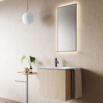 Mobile lavabo sospeso / in legno / moderno...