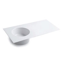 Lavabo da incasso / in ceramica / con piano...