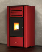 Termostufa a pellet / moderna / in acciaio...