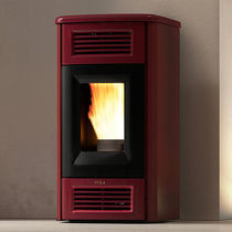 Termostufa a pellet / moderna / in acciaio...
