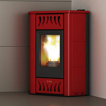 Termostufa a pellet / ad angolo / moderna...