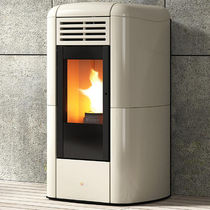 Termostufa a pellet / moderna / in acciaio...