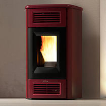 Termostufa a pellet / moderna / in acciaio...