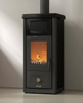 Stufa a legna / 7.5 kW / moderna / in ghisa