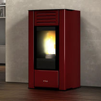 Termostufa a pellet / moderna / in acciaio...