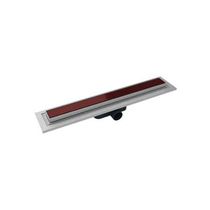 Piletta in acciaio inox / per doccia / rettangolare