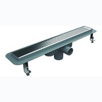 Piletta in acciaio inox / per doccia / rettangolare
