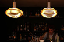 Lampada a sospensione / in legno / moderna...