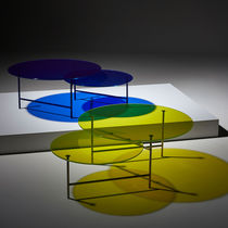 Tavolino basso design minimalista / in vetro...
