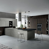 Cucina moderna / impiallacciata in legno...
