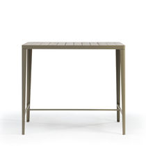 Tavolo alto moderno / in metallo / in teak...
