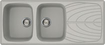 Lavello a 2 vasche / in composito / con...