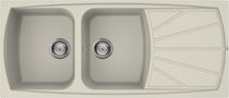 Lavello a 2 vasche / in composito / con...