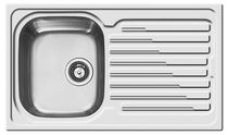 Lavello a 1 vasca / in acciaio inox / con...